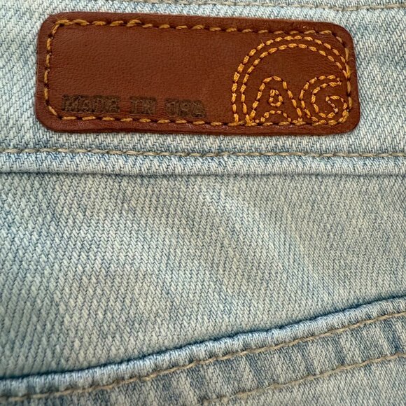 AG Jean Stilt Cigarette Roll Up Light Blue Size 27 NWT - Picture 11 of 12